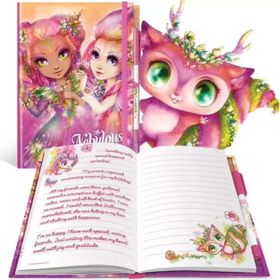 Серия: Hazelia. Блокнот в жестком переплете, на резинке, с гелевой ручкой (Основная)