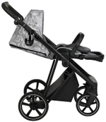 Детская коляска Roan Sol Flowers 3 в 1 с автокреслом Tutis Elo Lux EduSky Black RSF/5002 Gray/Black