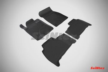 Резиновые коврики в салон Toyota Land Cruiser 200 (2007-2021) "Высокий борт"