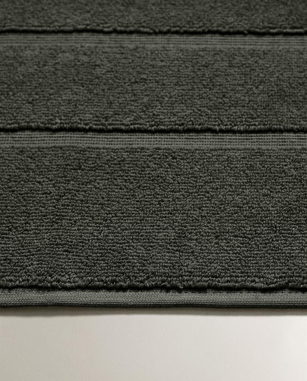 Zara Home - Нескользящий коврик для ванной из хлопка, серый, 55x80 см