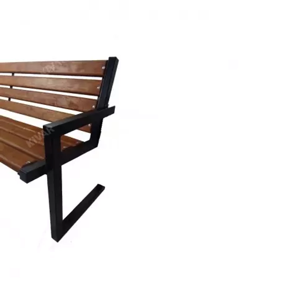 Скамья уличная с подлокотниками 200x57x80