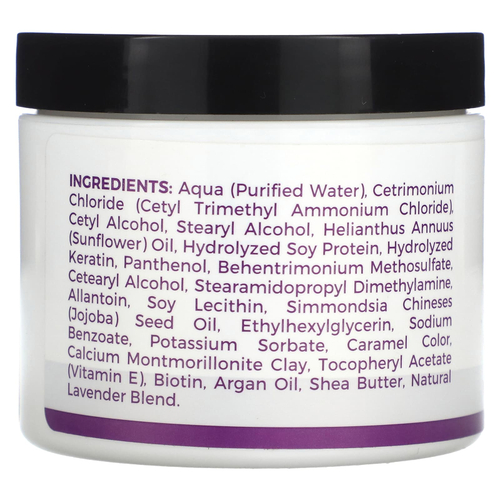 Zion Health, Adama, ночная маска для волос с кератином, натуральная лаванда, 120 мл (4 жидк. унц.)