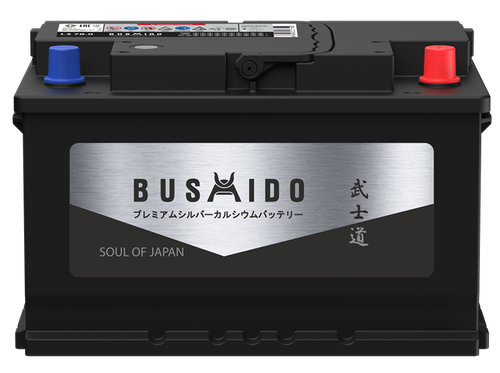 Аккумулятор 6СТ-75 А.ч., о.п., R+, BUSHIDO SJ (JIS)