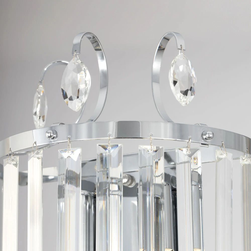 Citilux Инга CL335321 Бра хрустальное с выключателем Хром