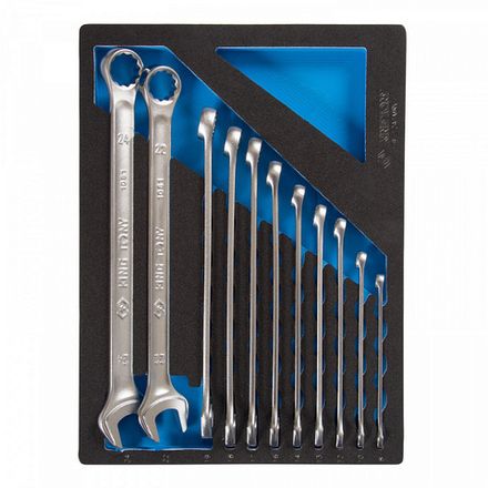 Цена на KING TONY (9-12A1MRV) Набор комбинированных удлиненных ключей, ложемент, 11 предметов