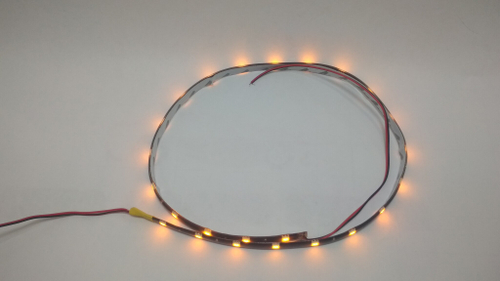 Гибкая светодиодная полоса DC 12V, 60 см (Желтый)