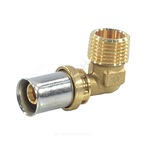 Угольник для МП/PE-X труб латунь пресс Дн 20х1/2"х90гр НР RM127 Giacomini RM127Y037