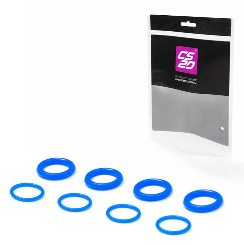 Кольцо уплотн свечн колодца 2112-1003076/78  V1.6 силикон СИНИЙ (к-т8шт) PROFI CS20 16761