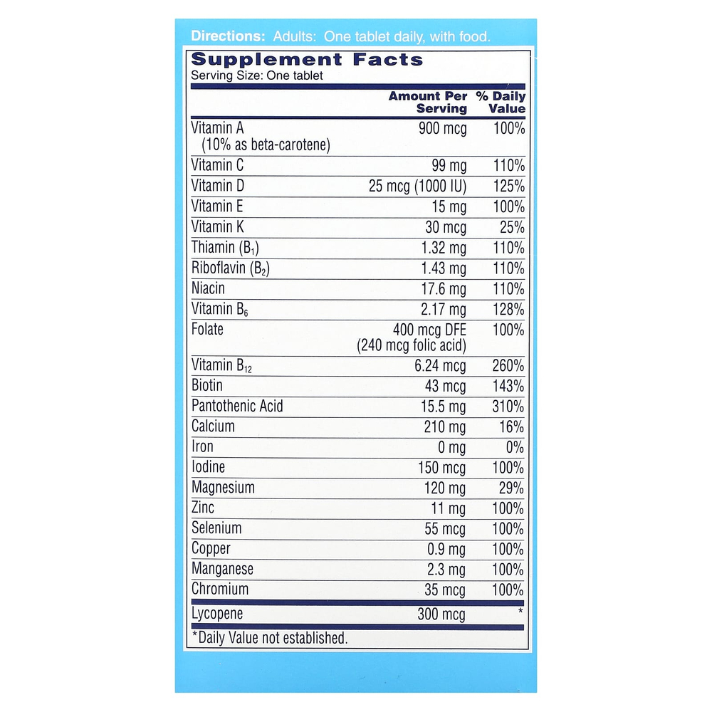 One-A-Day, Полный мультивитамин для мужчин, 100 таблеток