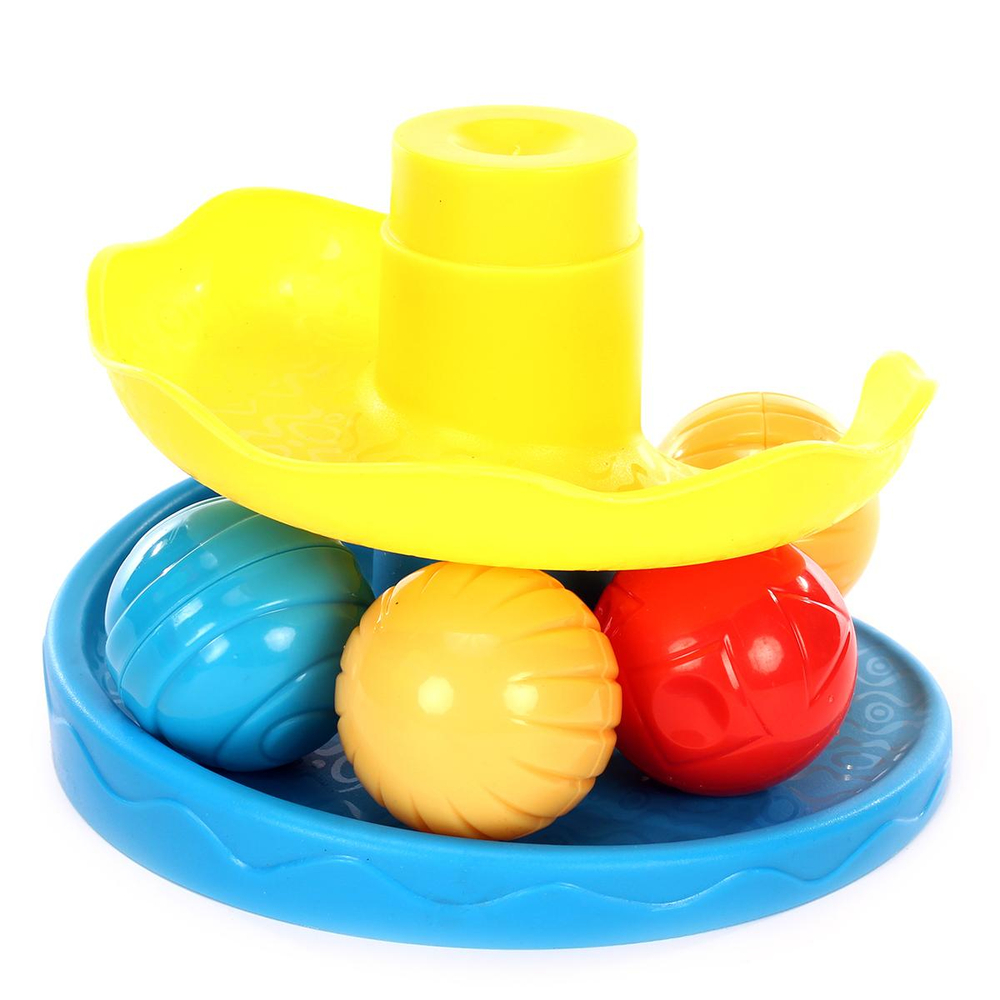 Пластмассовый игрушечный набор "Башня с шариками 3", сетка