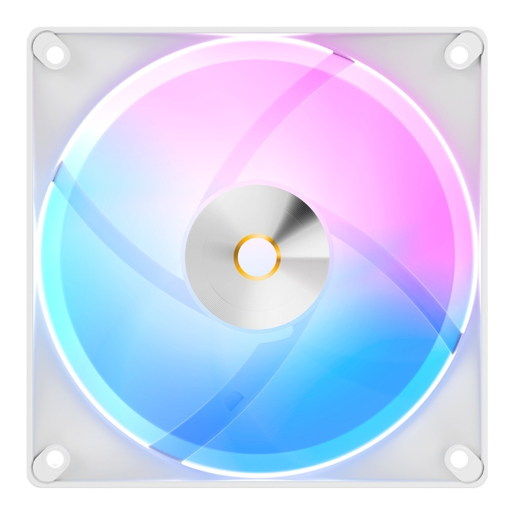 Вентилятор для корпуса Ocypus Delta F12 WH ARGB, 120x120x25mm, 4-PIN PWM, 500-2000 RPM, 29 DBA