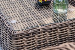 "Палермо" лаунж-зона из искусственного ротанга, цвет соломенный