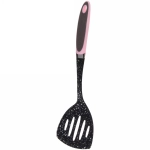 Лопатка кухонная с дырками пластиковая 34см широкая «Мрамор»