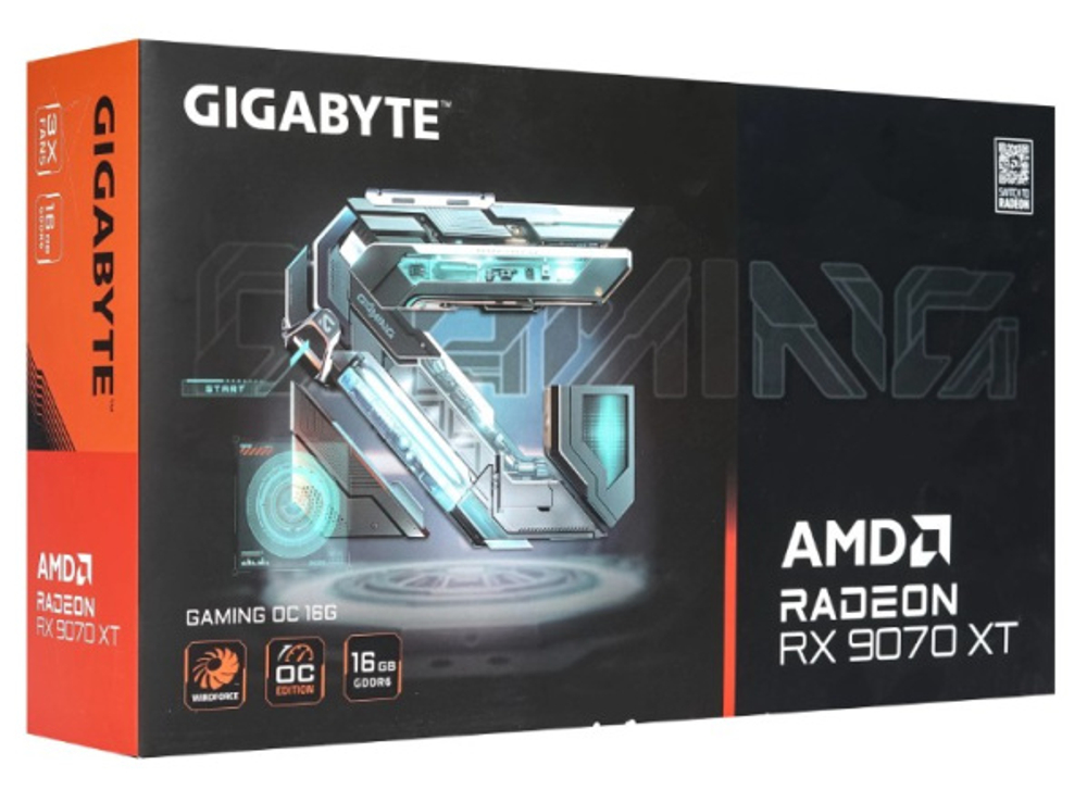 Видеокарта GIGABYTE Radeon RX 9070 XT GAMING (GV-R9070XTGAMING-16GD)