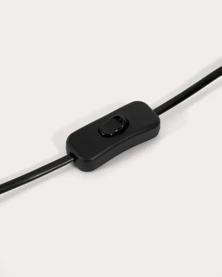 Настольная лампа Domicina, черная с серым