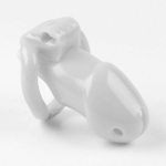 Белый мужской пояс верности «Оки-Чпоки» (Цвет: белый)