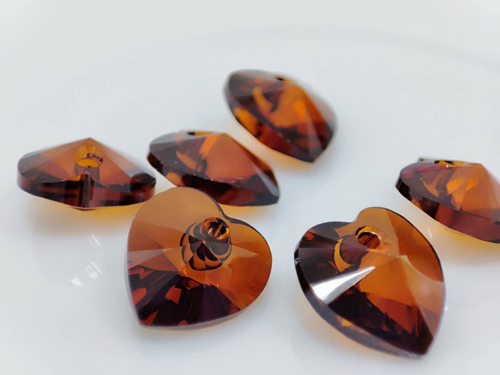 6228-10-smoke Кристалл "Сердечко" 10мм, виски