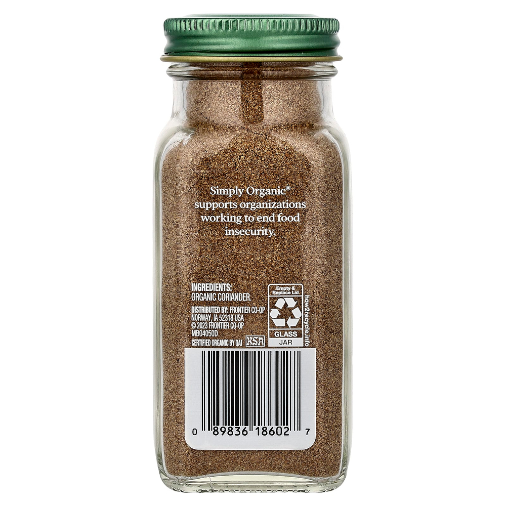Simply Organic, Кориандр, 2,29 унции (65 г)