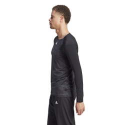 Мужское теннисное поло adidas Paris Long Sleeve Men - Dark Grey, Black