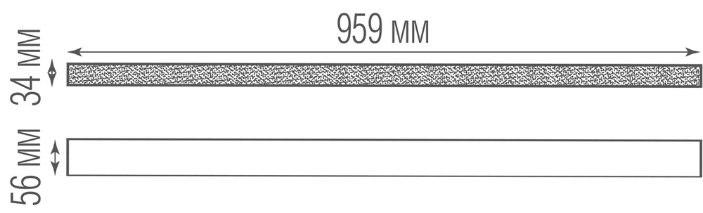 Светодиодный светильник для магнитного шинопровода, 43W, 3000К