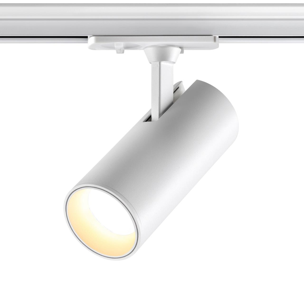 359155 PORT NT23 200 белый Светильник трековый однофазный двухжильный IP20 LED 24W 220V 3000К 2300Лм SELENE