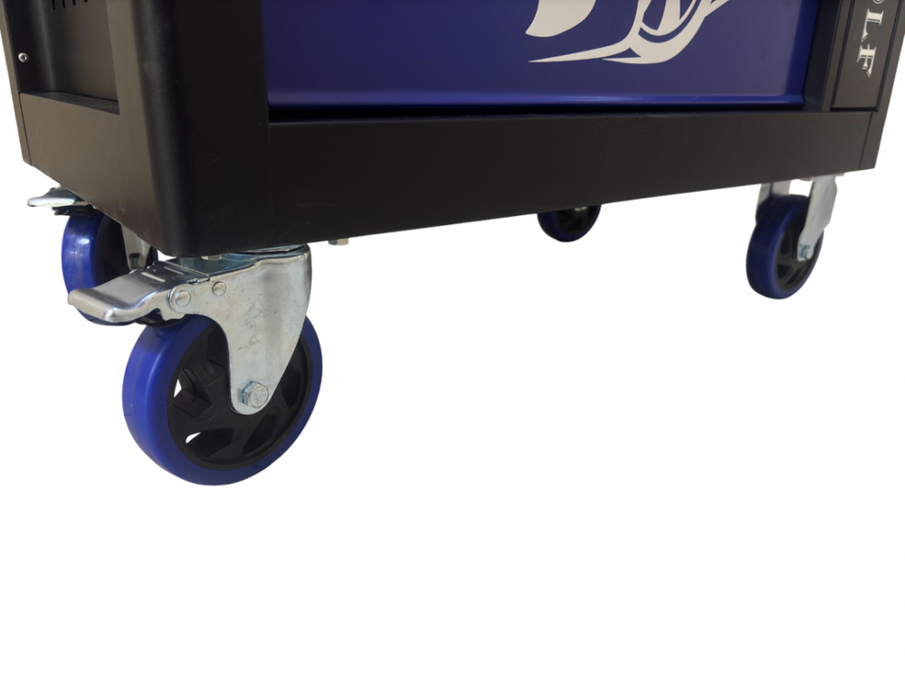 Инструментальная тележка GW-8ST BLUE Great Wolf (8 ящиков, центральный замок, колеса с блокировкой, усиленная)