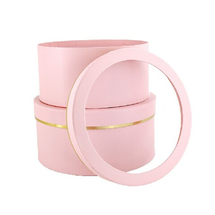 Набор шайба с окном/2шт D25хH12 см, D23хH11см (Розовый)