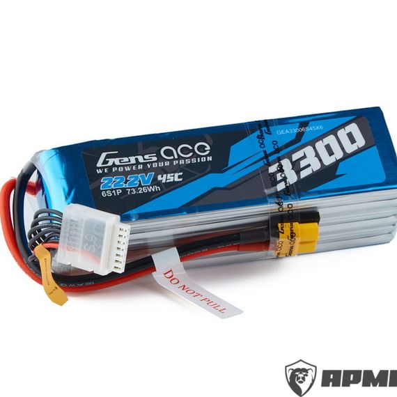 Аккумулятор GENS ACE 6S 3300мАч 22,2В 45C