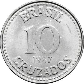 10 крузадо 1987 Бразилия