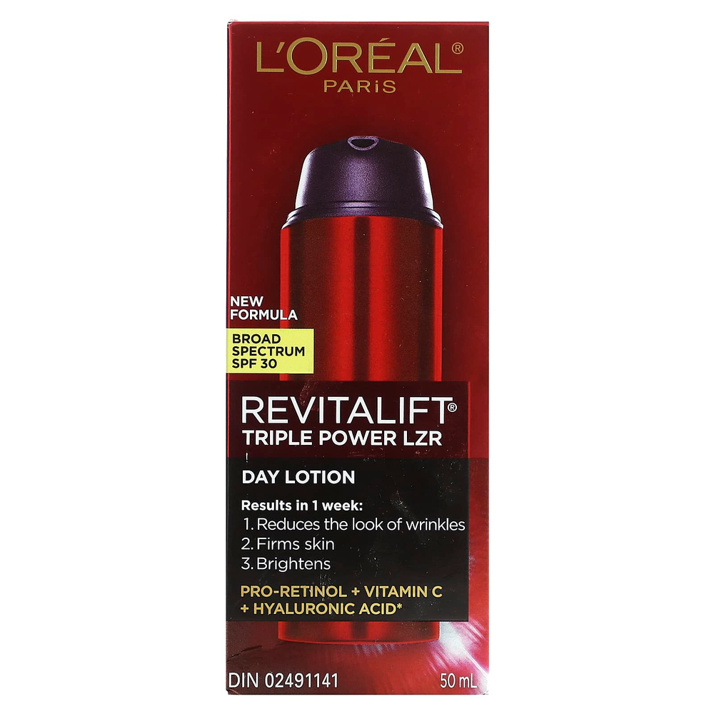 L'Oréal, Revitalift Triple Power LZR, дневной лосьон, SPF 30, 50 мл