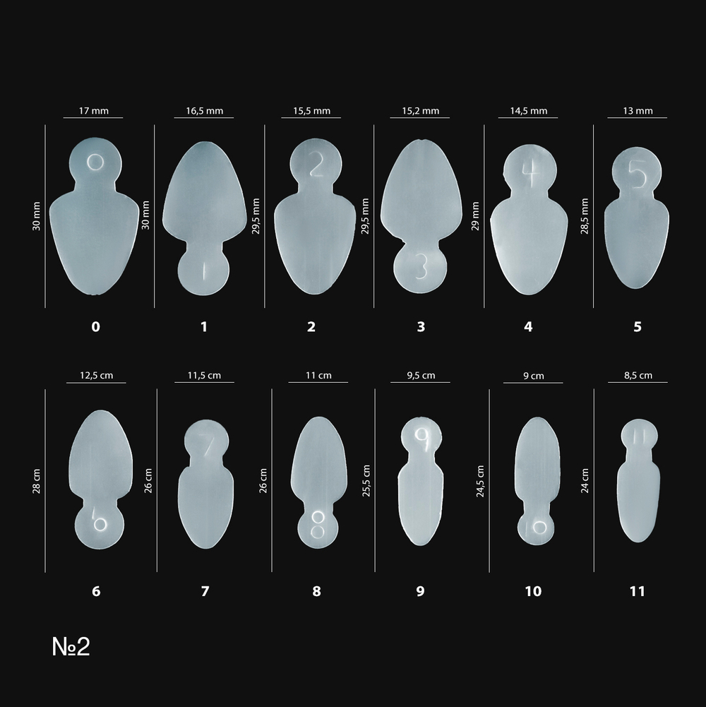 Irisk Силиконовые вкладыши для верхних форм Стандартные овальные, 60 ш