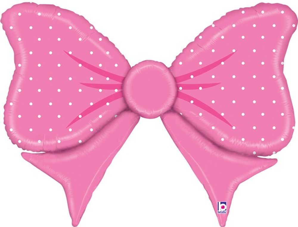 Gr (35&#39;&#39;/89 см) Фигура, Бант, Розовый, 1 шт.