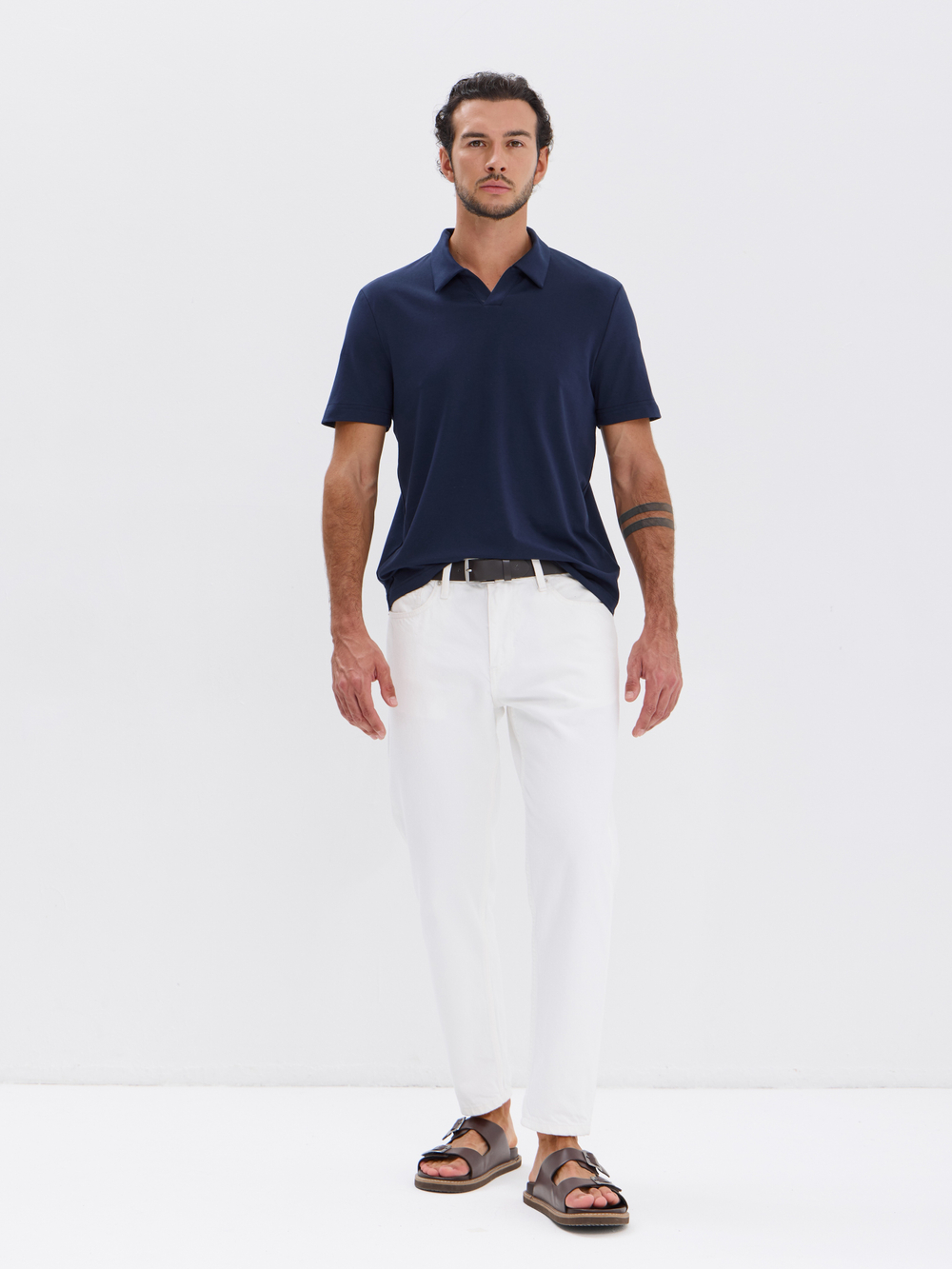 Футболка-поло трикотажная повседневная