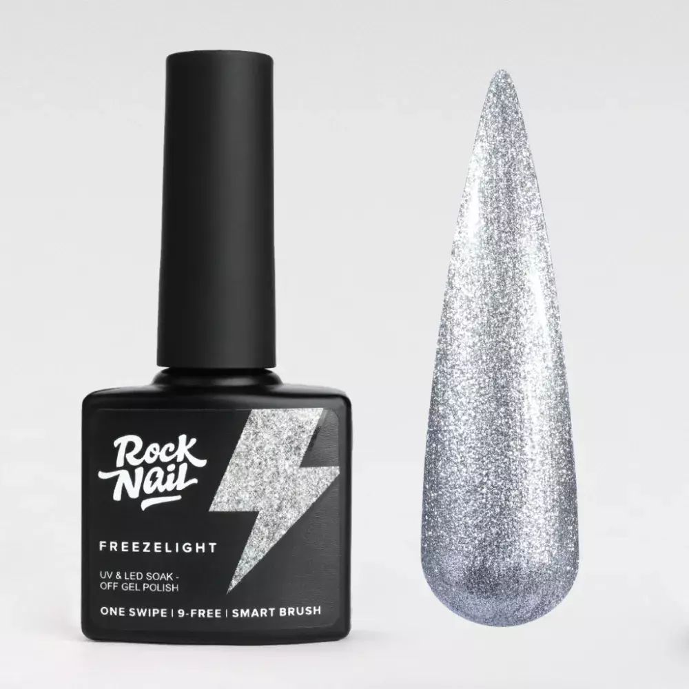 RockNail Гель-лак Freezelight 340 Silver flash, 10 мл