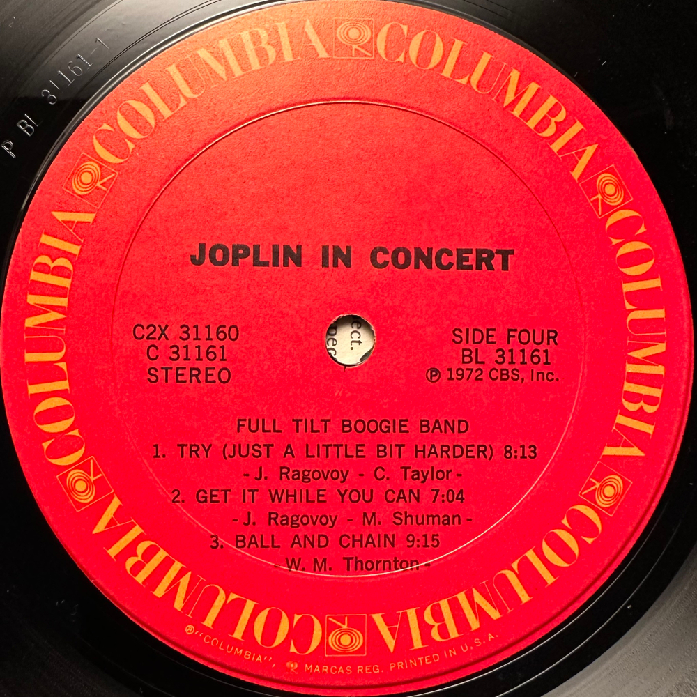 Janis Joplin - In Concert 2LP (США 1972г.)