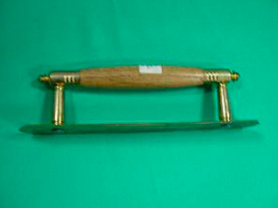 Ручка дверная "Слон" дуб-латунь