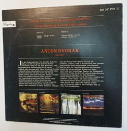 Винтажная виниловая пластинка LP Dvorak Антонин Дворжак, Europa Orchester Hein Jordans Sinfonie Nr.9 Симфония № 9 Aus Der Neuen Welt (Germany 1968)