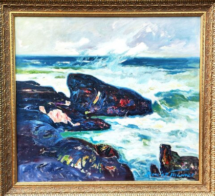 Картина Толочко В.И. "Черные камни" холст/масло 113х125