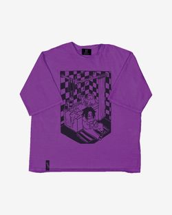 Футболка Purple Bathroom фиолетовая