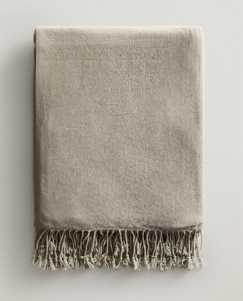Zara Home плед из полиэстера, коричневый, 140x190 см · 2361/004