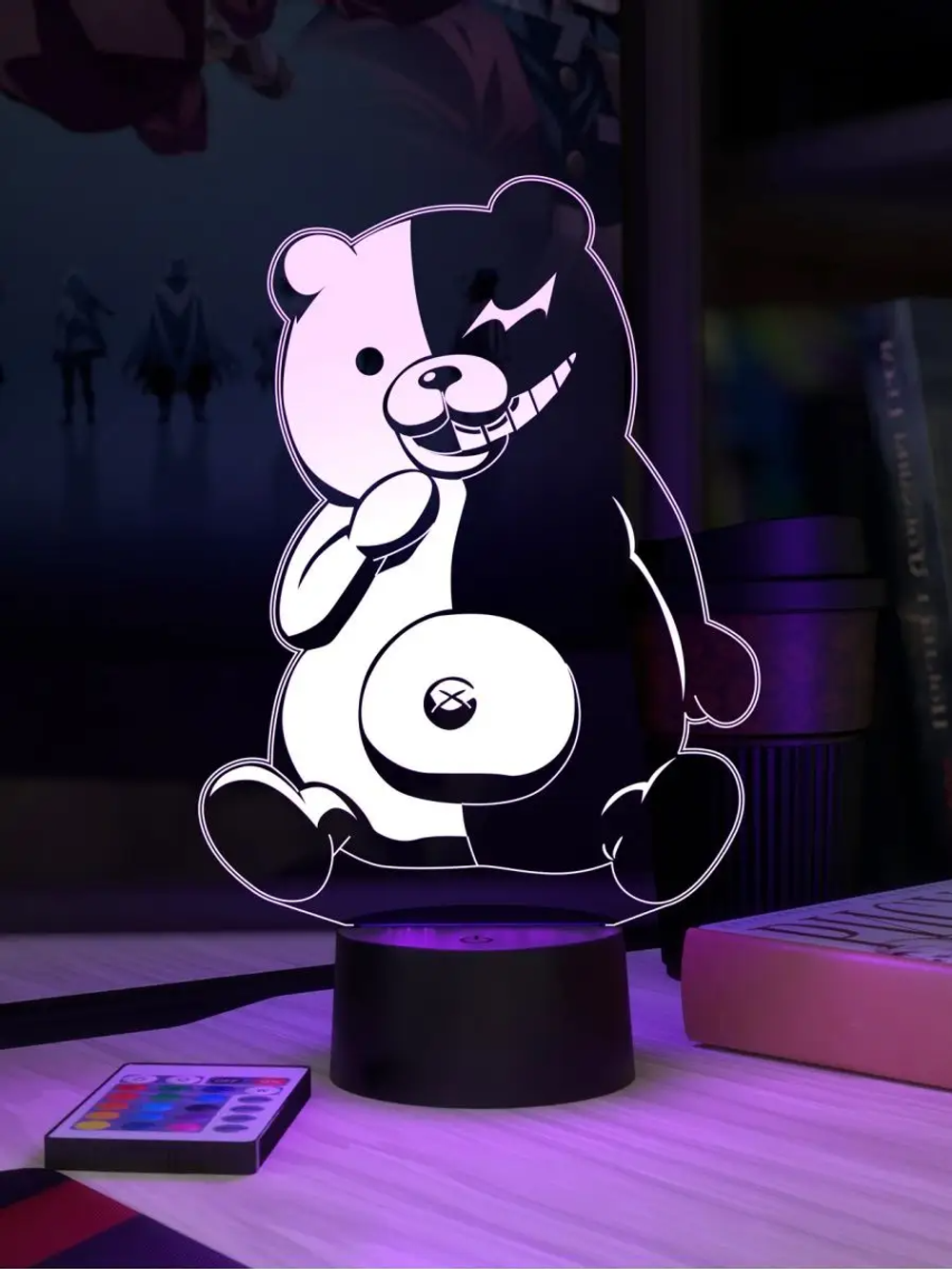 3Д-НОЧНИК "Монокума" (Danganronpa)