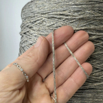 TOMBOLA - Fashion Mill; вискоза, п/а, люрекс; 220м/100гр; col. 64136; цвет: тауп шнурочек с золотистым люрексом