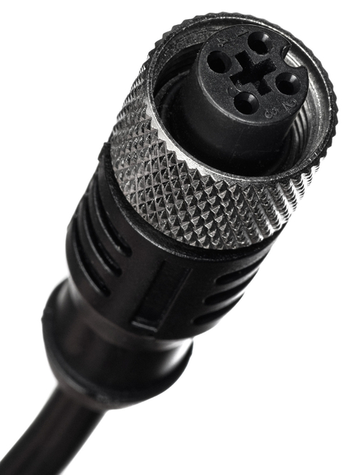 Кабель с разъёмом 10 метров. Разъём M12 прямой. 4-pin KJT-J12S4-10M-TA