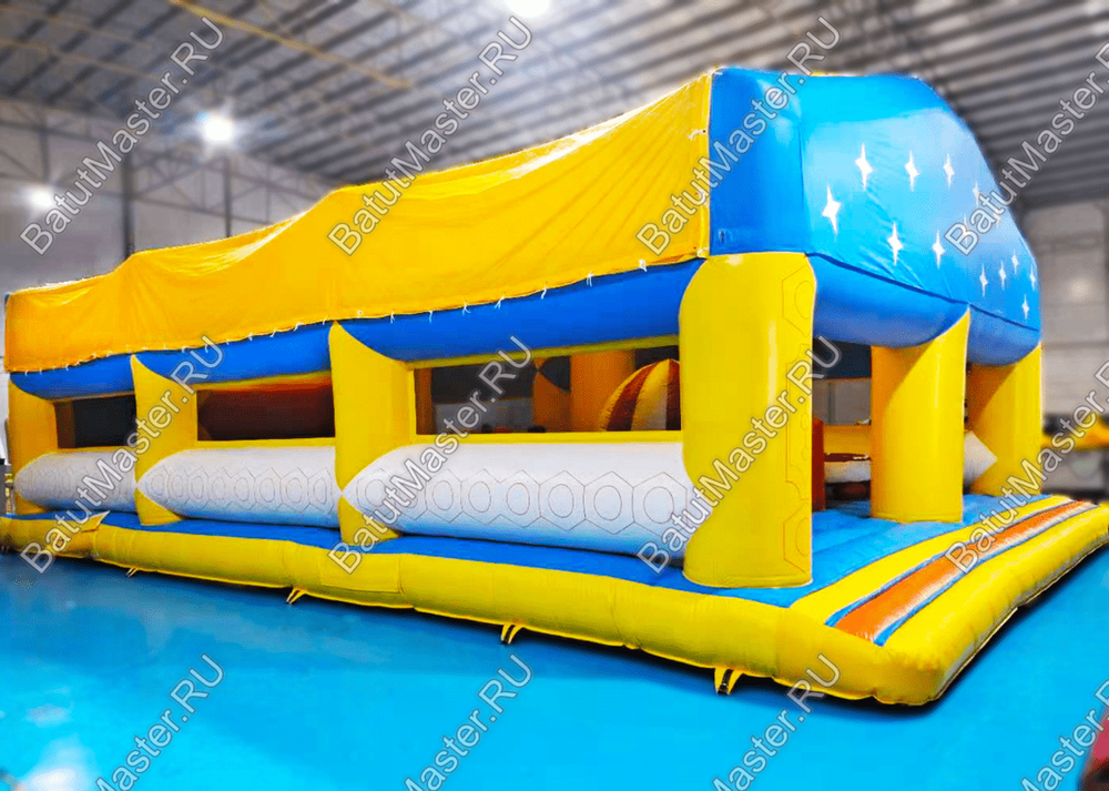 Коммерческий надувной батут "Сказочный комплекс" с крышей