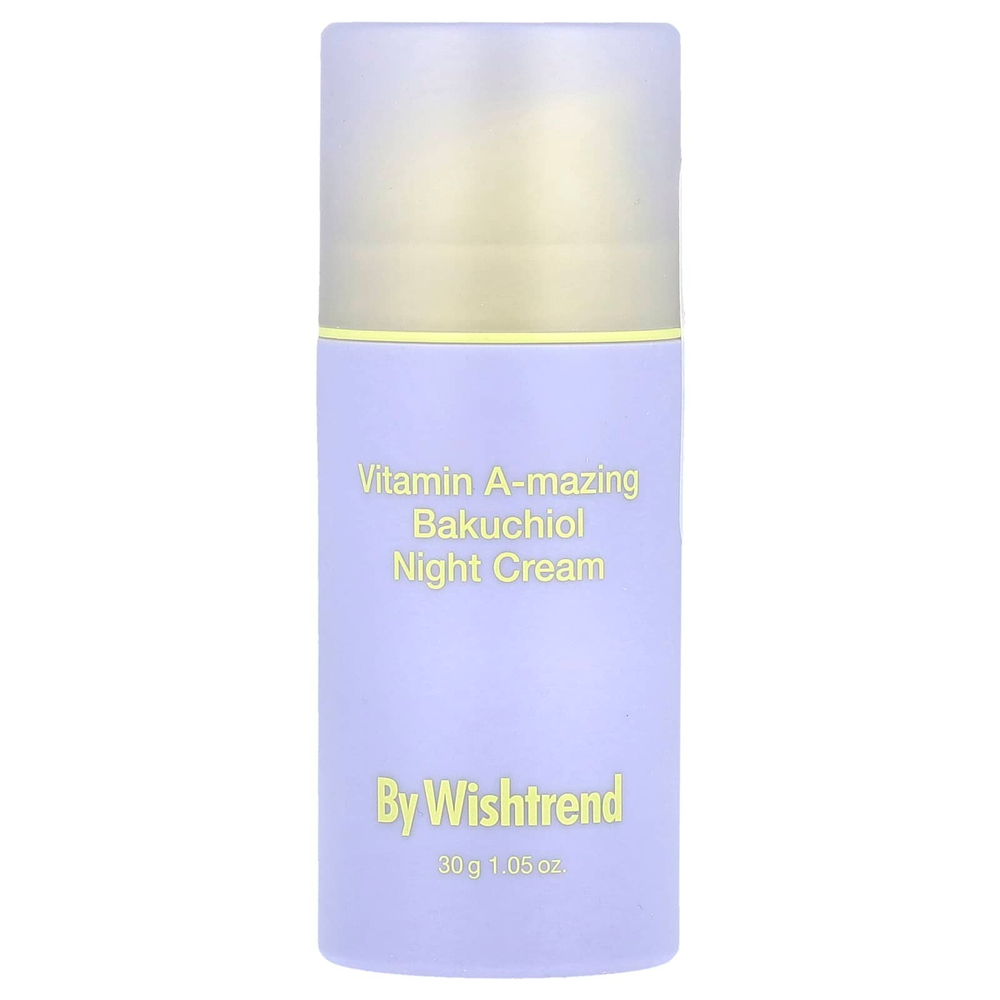 By Wishtrend, Ночной крем с витаминами A-mazing, бакучиол, 30 г (1,05 унции)