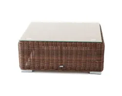 "Лунго" журнальный столик плетеный, цвет коричневый
