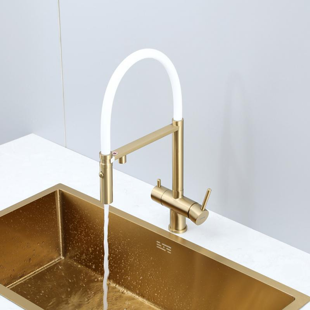 Смеситель для кухни с гибким изливом Gappo G4397-83