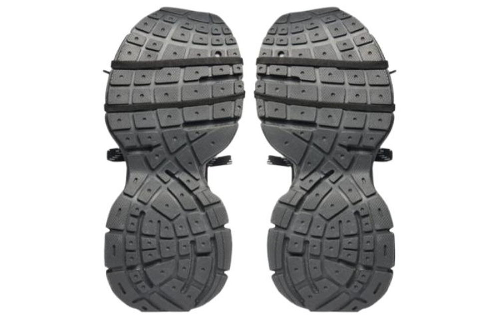 Balenciaga 3XL Mesh Low top Chunky Sneakers Men"s Silver Gray