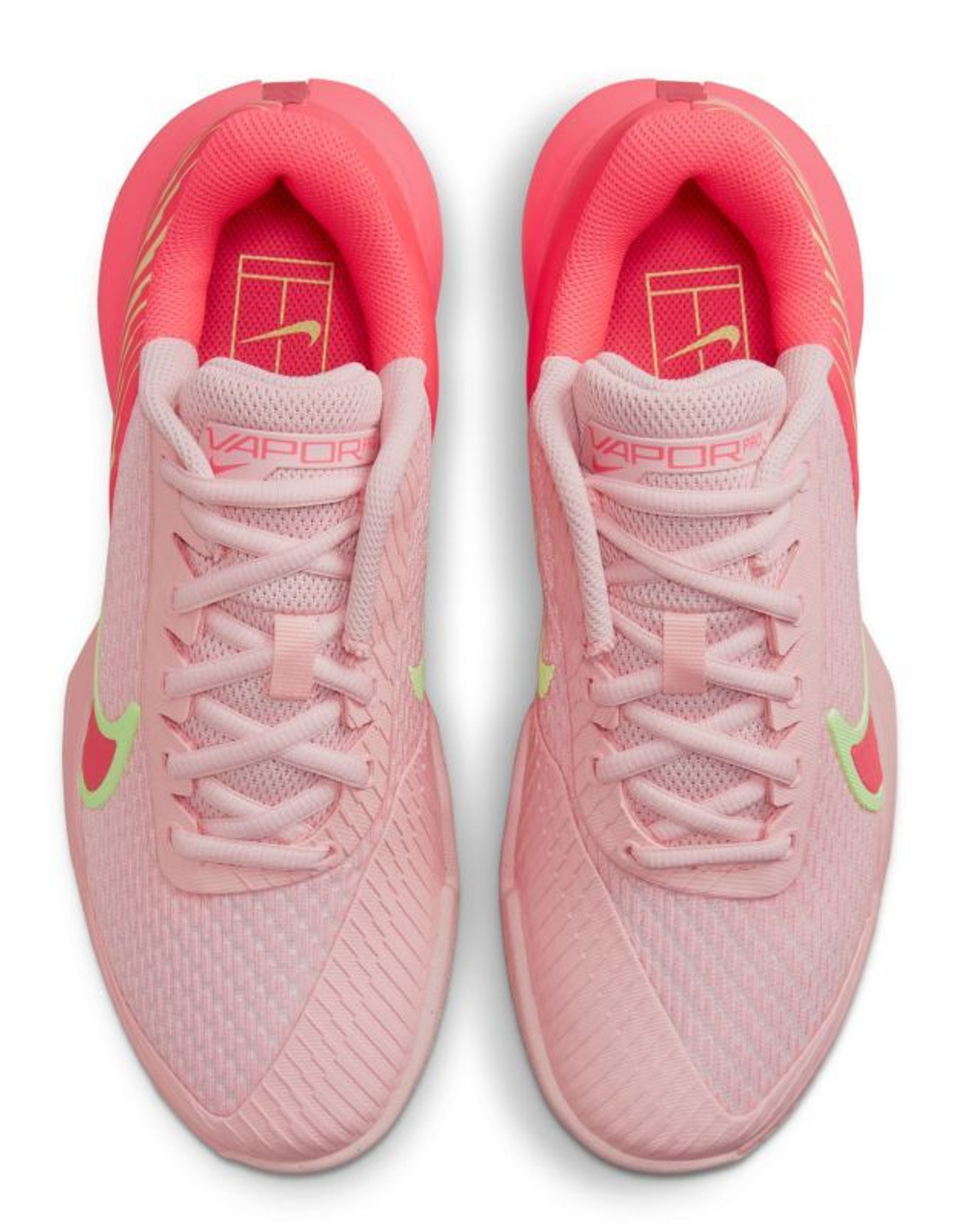 Женские Кроссовки теннисные Nike Zoom Vapor Pro 2 HC - pink bloom/adobe/hot punch/barely volt
