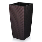 Кашпо "Camellia" ротанг, вставка V=17л 263*263*285 венге коричневый